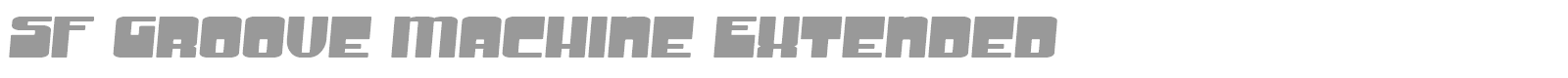 SF Groove Machine font preview